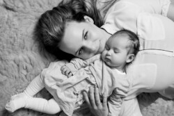 Neugeborenen Home Fotoshooting bei Kunden in Baselland